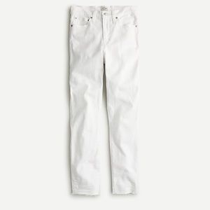 J.crew factory  high-rise toothpick jean in white